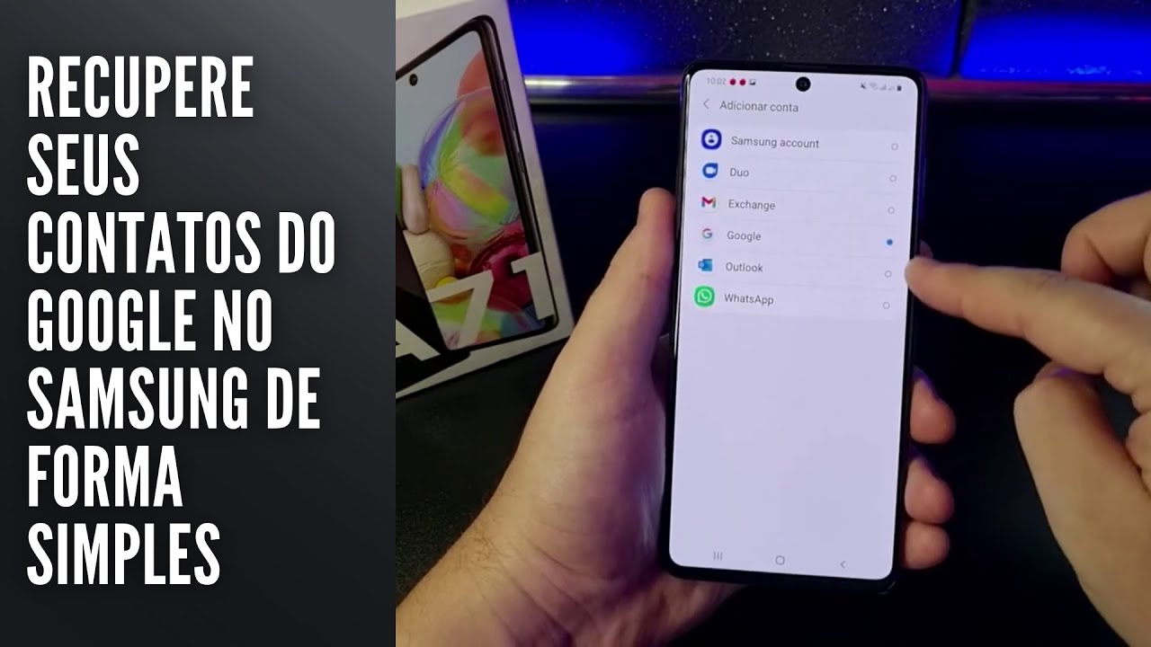 Recupere seus contatos do Google no Samsung de forma simples