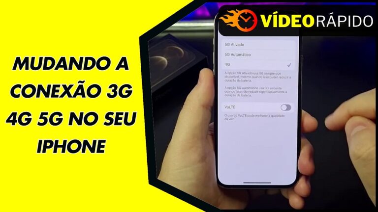 MUDANDO A CONEXÃO 3G 4G 5G NO SEU IPHONE