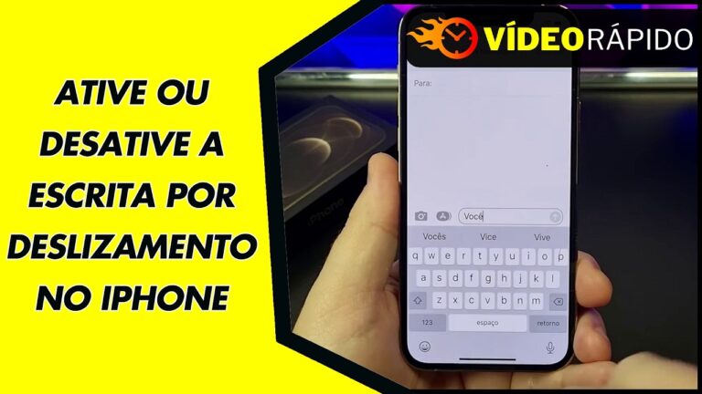 ATIVE OU DESATIVE A ESCRITA POR DESLIZAMENTO NO IPHONE
