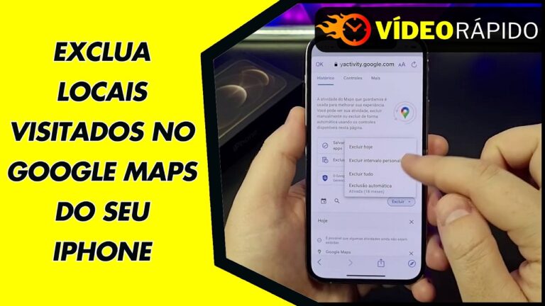 EXCLUA LOCAIS VISITADOS NO GOOGLE MAPS DO SEU IPHONE
