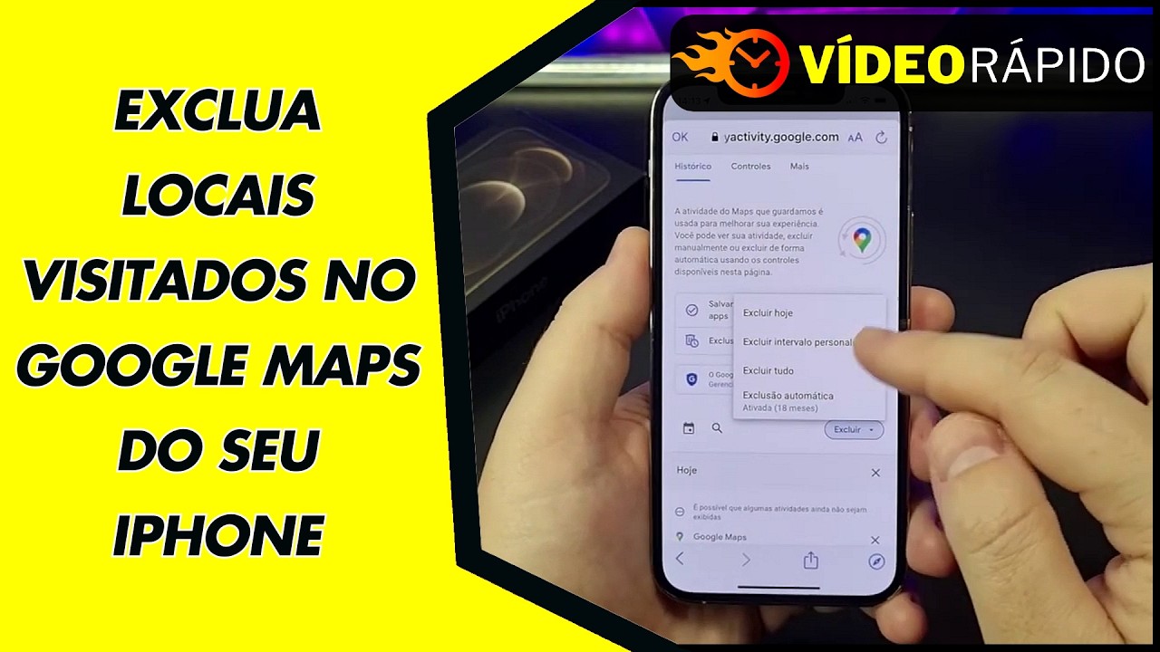 EXCLUA LOCAIS VISITADOS NO GOOGLE MAPS DO SEU IPHONE
