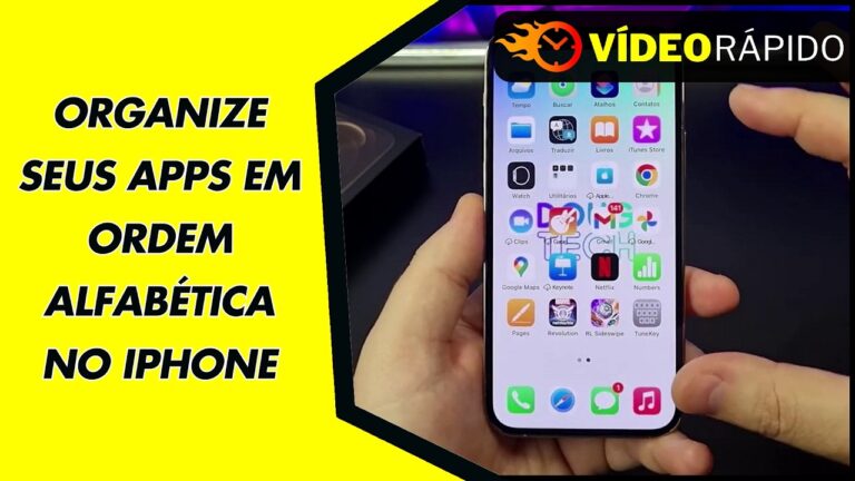 ORGANIZE SEUS APPS EM ORDEM ALFABÉTICA NO IPHONE