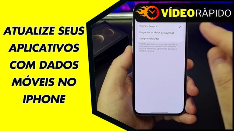 ATUALIZE SEUS APLICATIVOS COM DADOS MÓVEIS NO IPHONE