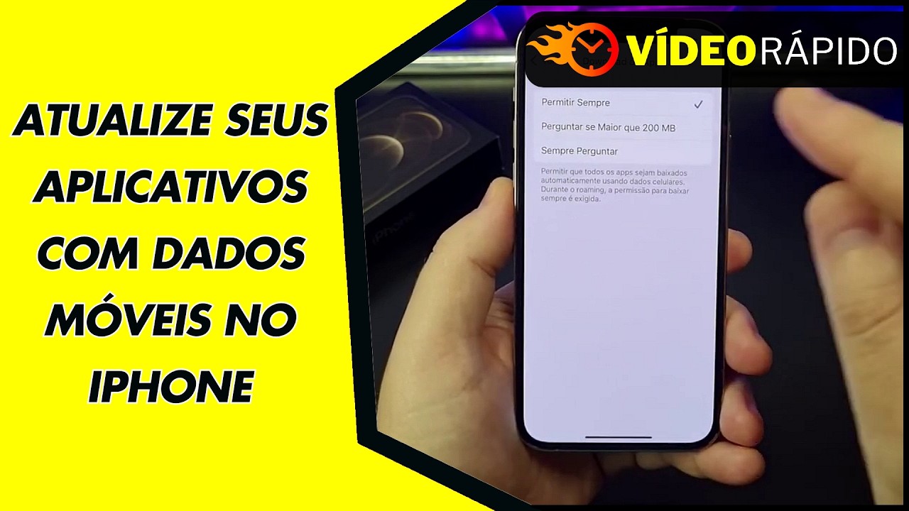 ATUALIZE SEUS APLICATIVOS COM DADOS MÓVEIS NO IPHONE