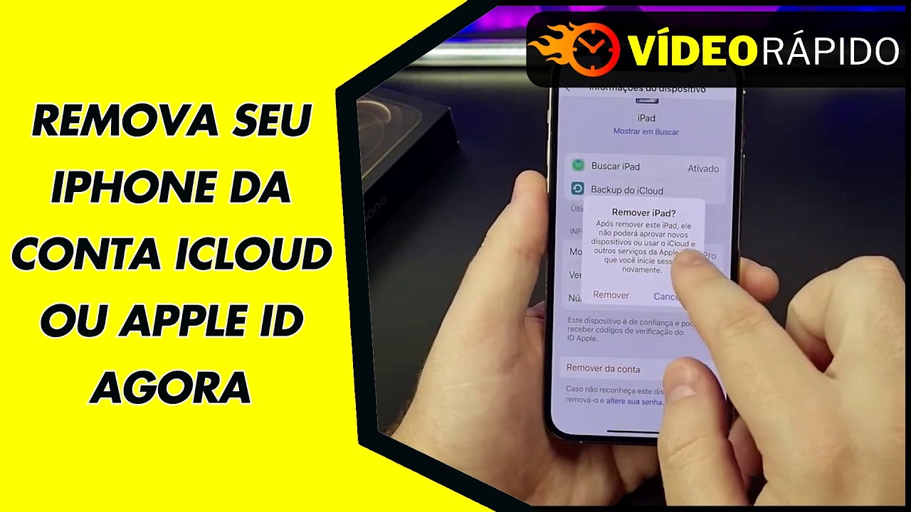 REMOVA SEU IPHONE DA CONTA ICLOUD OU APPLE ID AGORA