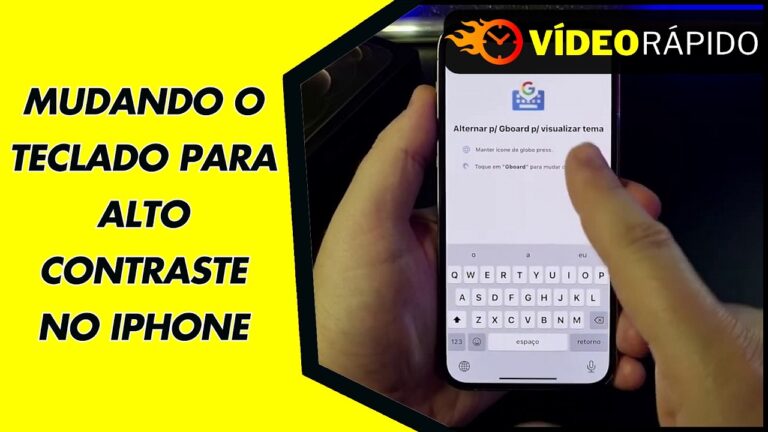 MUDANDO O TECLADO PARA ALTO CONTRASTE NO IPHONE