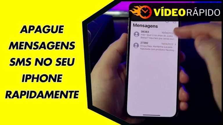 APAGUE MENSAGENS SMS NO SEU IPHONE RAPIDAMENTE