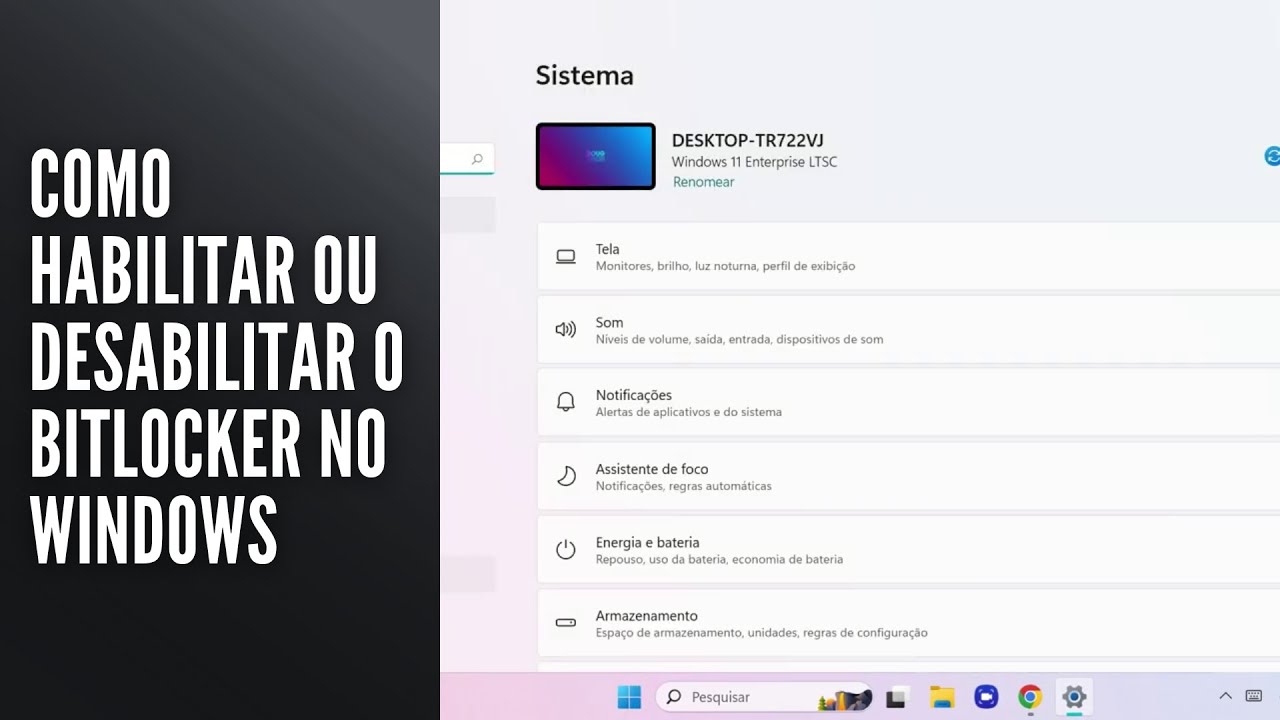 Como Habilitar ou Desabilitar o BitLocker no Windows