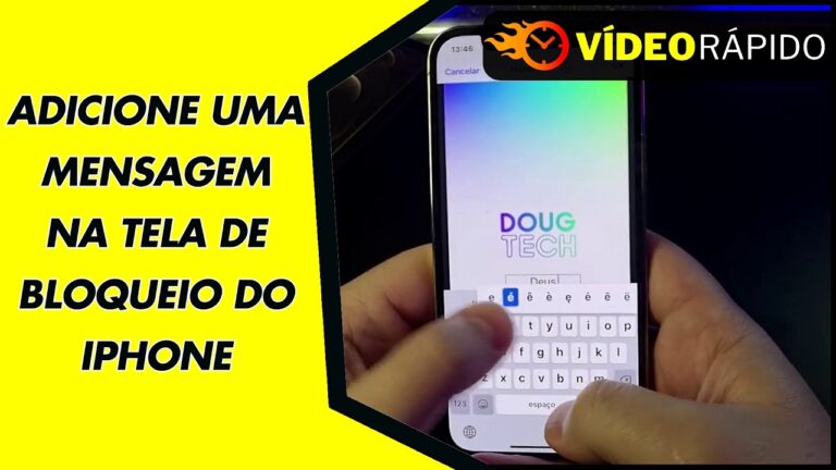 ADICIONE UMA MENSAGEM NA TELA DE BLOQUEIO DO IPHONE