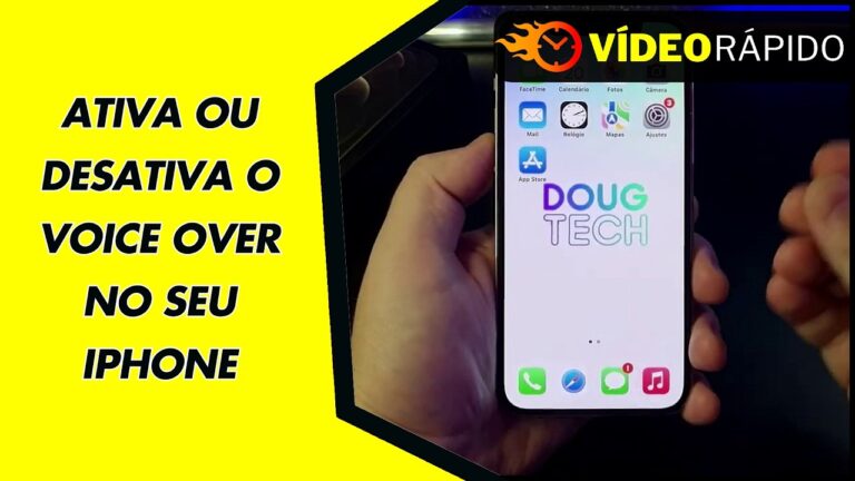 ATIVA OU DESATIVA O VOICE OVER NO SEU IPHONE