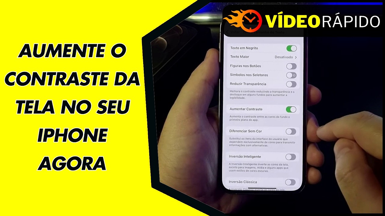 AUMENTE O CONTRASTE DA TELA NO SEU IPHONE AGORA