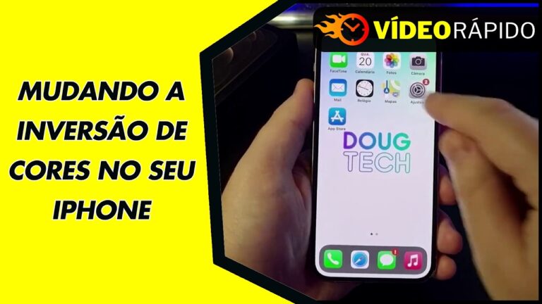 MUDANDO A INVERSÃO DE CORES NO SEU IPHONE