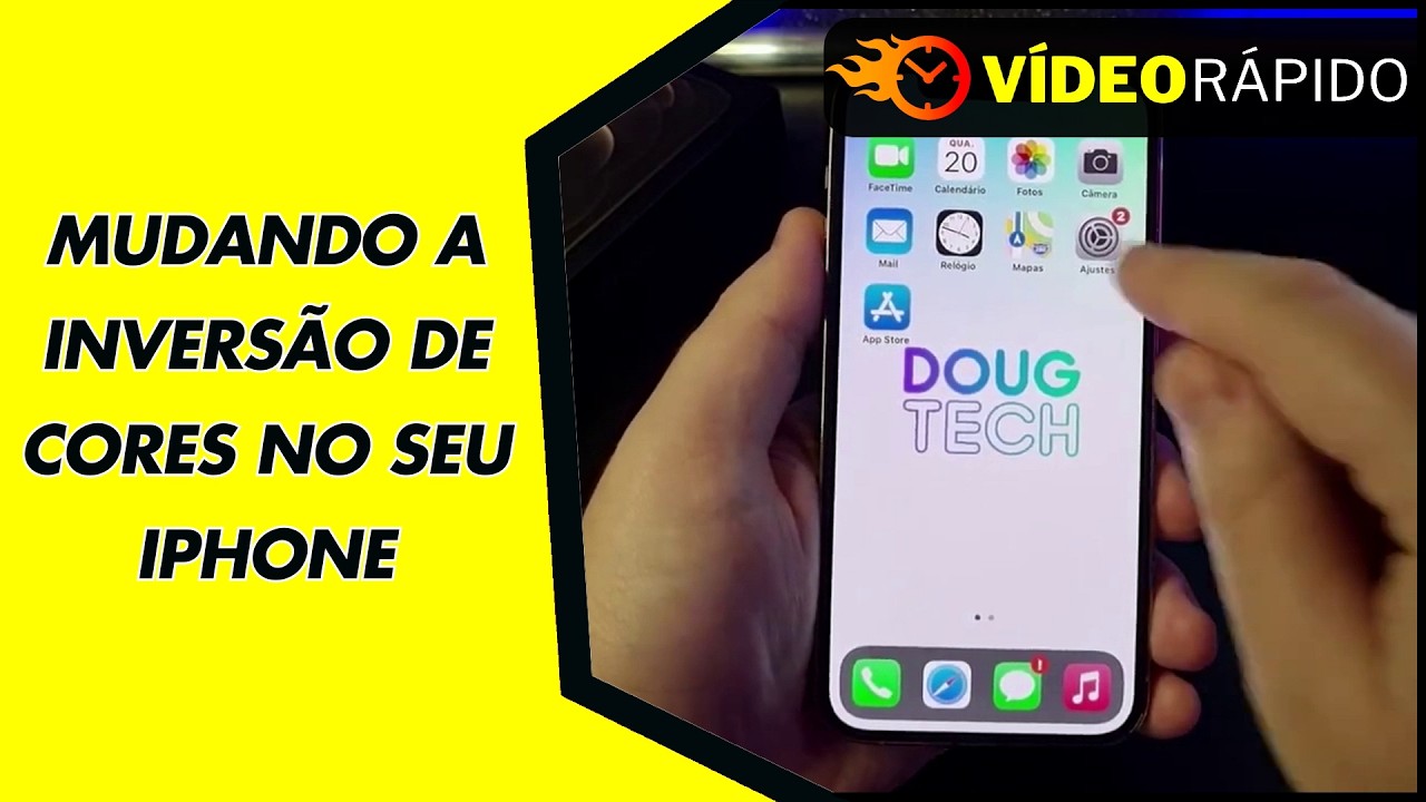 MUDANDO A INVERSÃO DE CORES NO SEU IPHONE