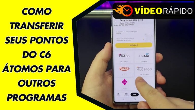COMO TRANSFERIR SEUS PONTOS DO C6 ÁTOMOS PARA OUTROS PROGRAMAS