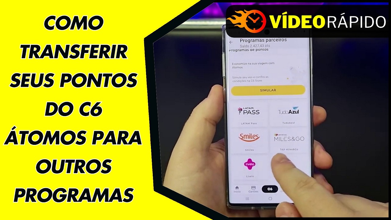 COMO TRANSFERIR SEUS PONTOS DO C6 ÁTOMOS PARA OUTROS PROGRAMAS