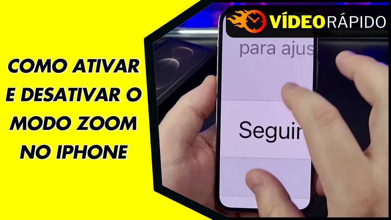 COMO ATIVAR E DESATIVAR O MODO ZOOM NO IPHONE