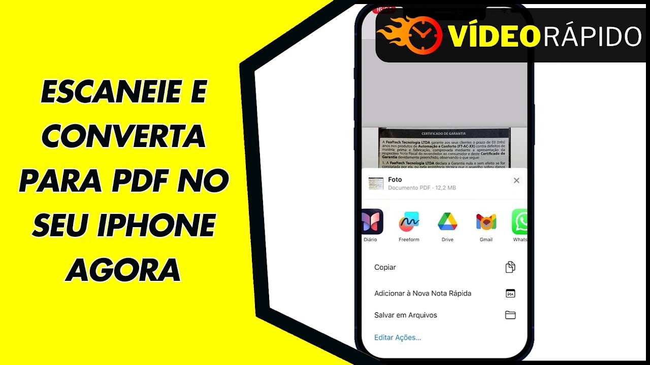 ESCANEIE E CONVERTA PARA PDF NO SEU IPHONE AGORA