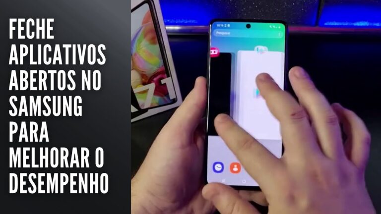 Feche aplicativos abertos no Samsung para melhorar o desempenho