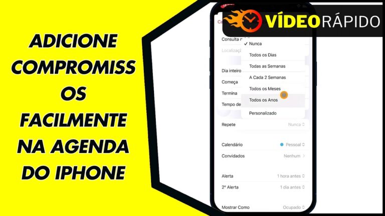 ADICIONE COMPROMISSOS FACILMENTE NA AGENDA DO IPHONE