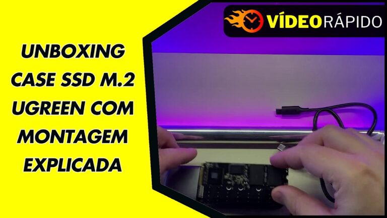 UNBOXING CASE SSD M 2 UGREEN COM MONTAGEM EXPLICADA