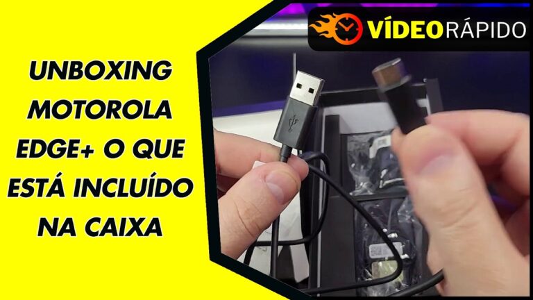 UNBOXING MOTOROLA EDGE+ O QUE ESTÁ INCLUÍDO NA CAIXA