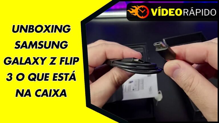 UNBOXING SAMSUNG GALAXY Z FLIP 3 O QUE ESTÁ NA CAIXA