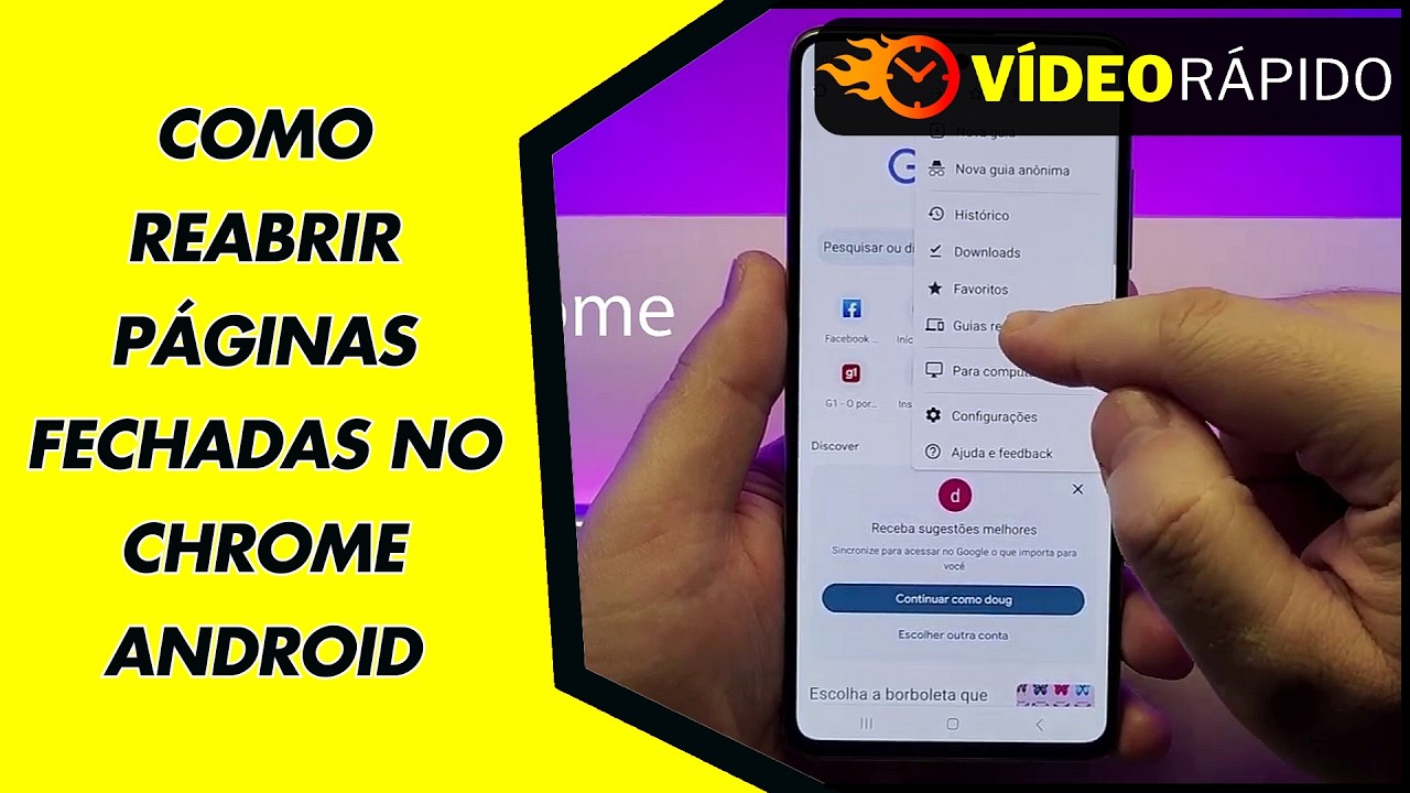 COMO REABRIR PÁGINAS FECHADAS NO CHROME ANDROID COMO REABRIR PÁGINAS FECHADAS NO CHROME ANDROID