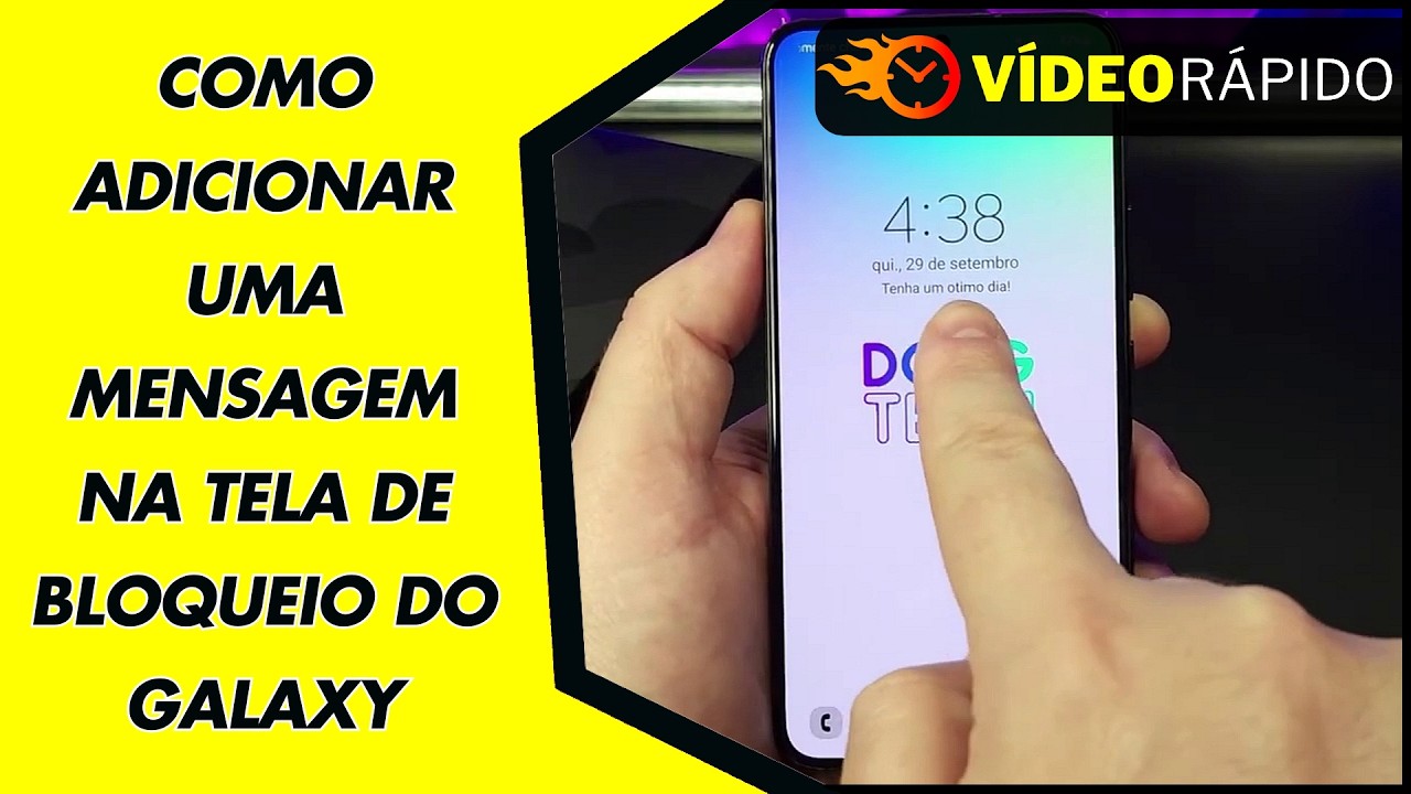 COMO ADICIONAR UMA MENSAGEM NA TELA DE BLOQUEIO DO GALAXY COMO ADICIONAR UMA MENSAGEM NA TELA DE BLOQUEIO DO GALAXY