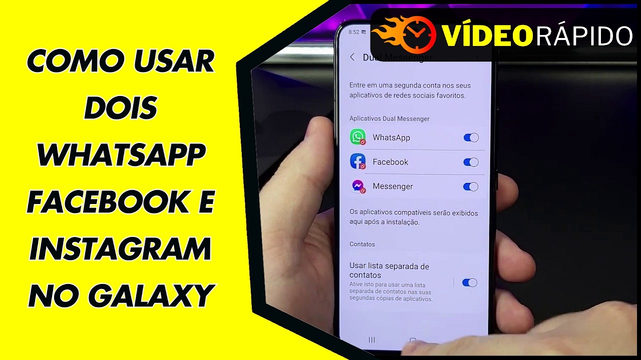 COMO USAR DOIS WHATSAPP FACEBOOK E INSTAGRAM NO GALAXY COMO USAR DOIS WHATSAPP FACEBOOK E INSTAGRAM NO GALAXY