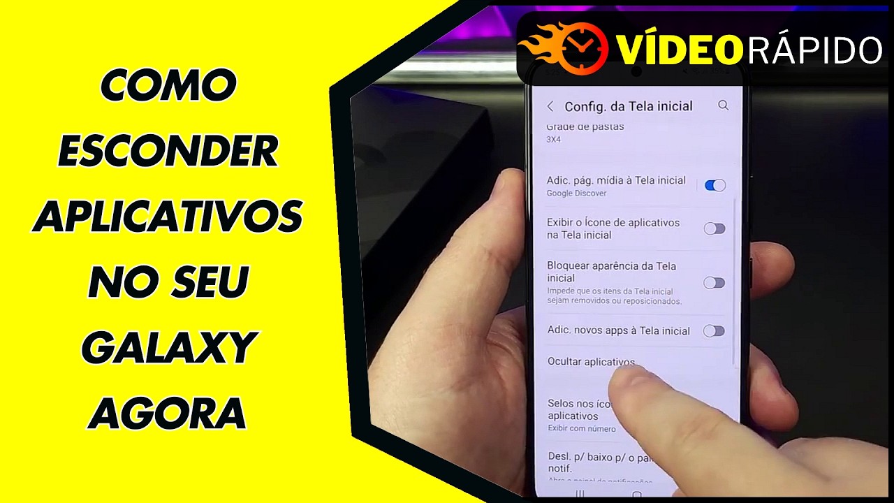 COMO ESCONDER APLICATIVOS NO SEU GALAXY AGORA COMO ESCONDER APLICATIVOS NO SEU GALAXY AGORA