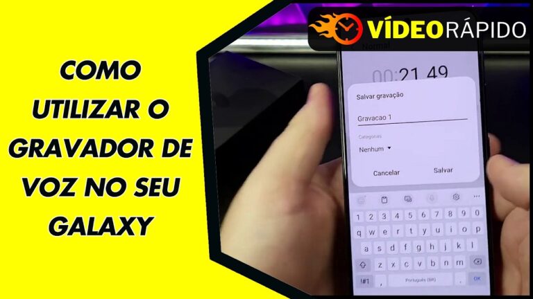 COMO UTILIZAR O GRAVADOR DE VOZ NO SEU GALAXY