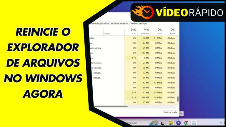 REINICIE O EXPLORADOR DE ARQUIVOS NO WINDOWS AGORA