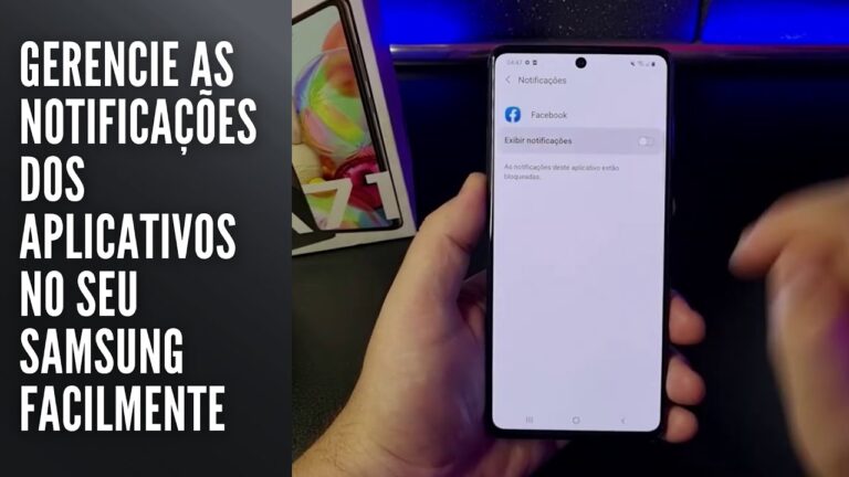 Gerencie as notificações dos aplicativos no seu Samsung facilmente