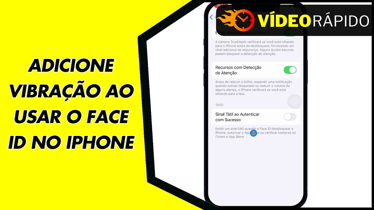 ADICIONE VIBRAÇÃO AO USAR O FACE ID NO IPHONE