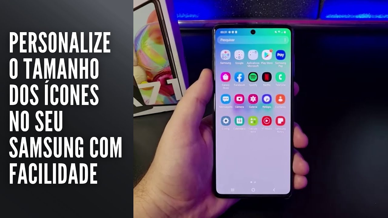 Personalize o tamanho dos ícones no seu Samsung com facilidade