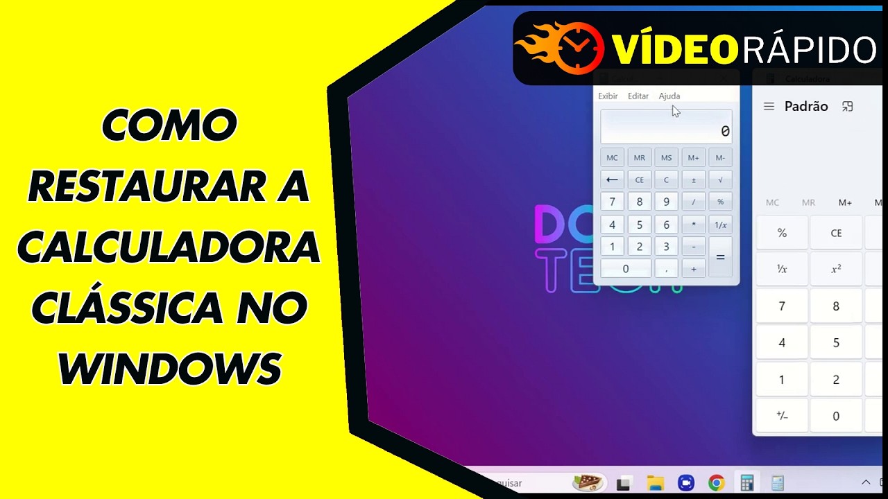 COMO RESTAURAR A CALCULADORA CLÁSSICA NO WINDOWS