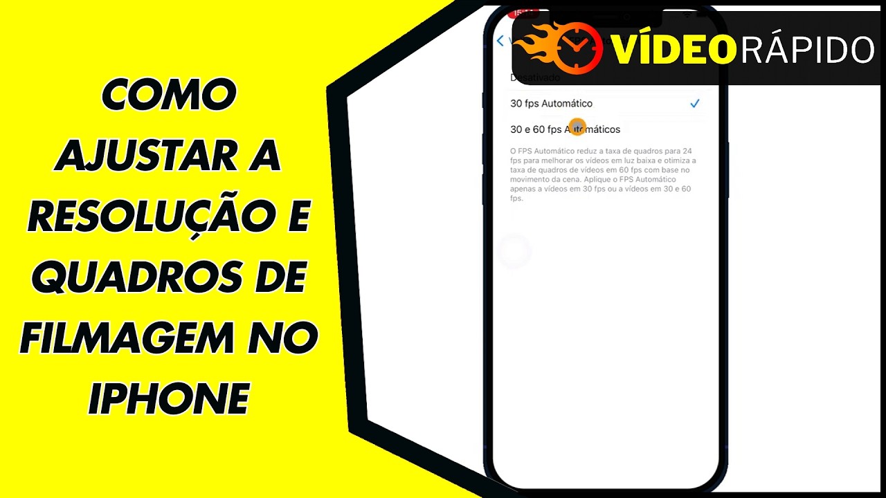 COMO AJUSTAR A RESOLUÇÃO E QUADROS DE FILMAGEM NO IPHONE COMO AJUSTAR A RESOLUÇÃO E QUADROS DE FILMAGEM NO IPHONE