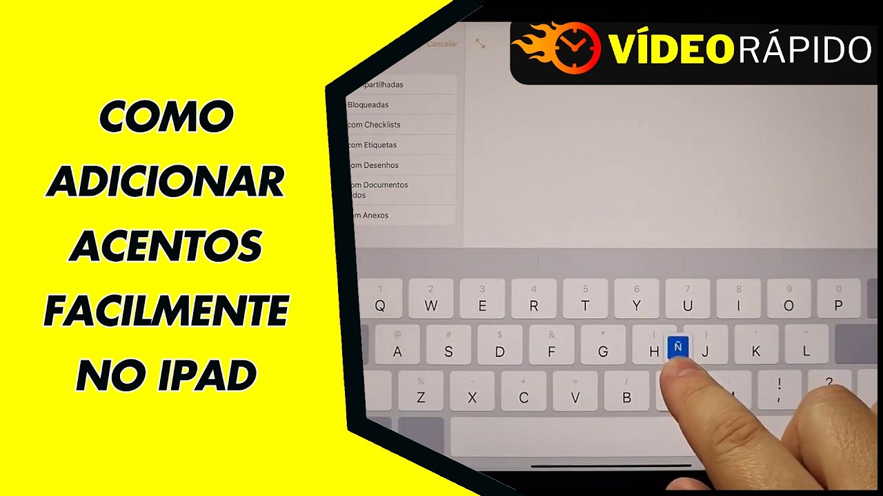 COMO ADICIONAR ACENTOS FACILMENTE NO IPAD COMO ADICIONAR ACENTOS FACILMENTE NO IPAD