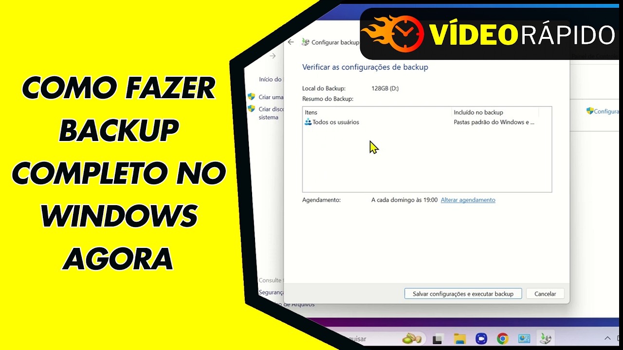 COMO FAZER BACKUP COMPLETO NO WINDOWS AGORA COMO FAZER BACKUP COMPLETO NO WINDOWS AGORA