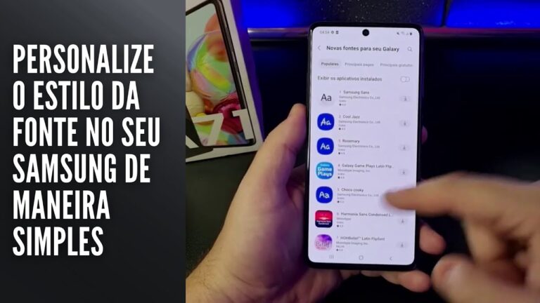 Personalize o estilo da fonte no seu Samsung de maneira simples