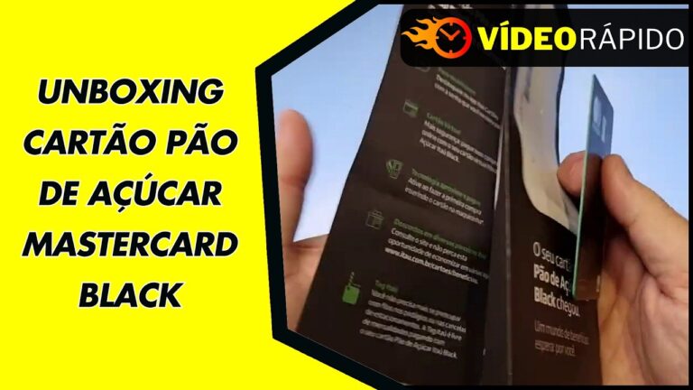 UNBOXING CARTÃO PÃO DE AÇÚCAR MASTERCARD BLACK