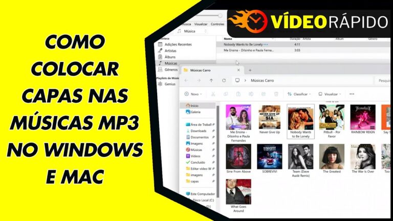 COMO COLOCAR CAPAS NAS MÚSICAS MP3 NO WINDOWS E MAC