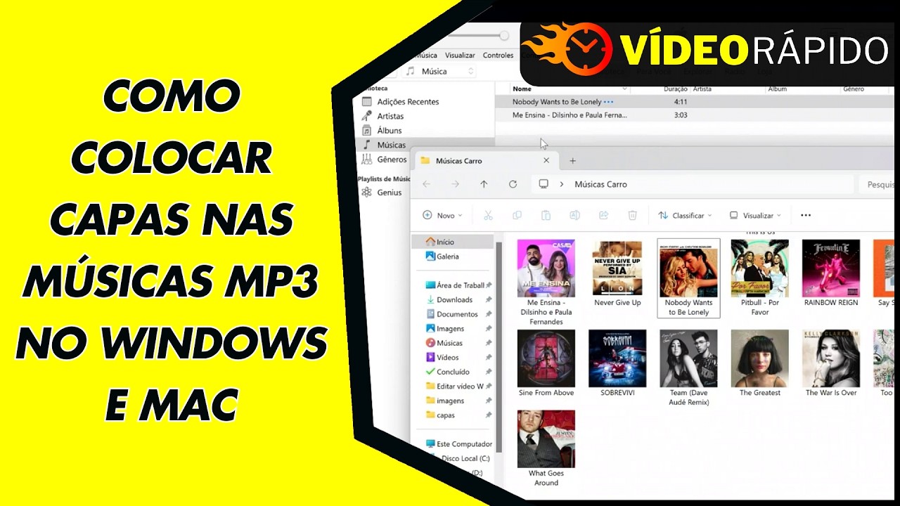 COMO COLOCAR CAPAS NAS MÚSICAS MP3 NO WINDOWS E MAC