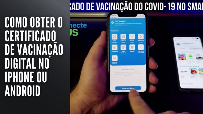 Como obter o Certificado de Vacinação digital no iPhone ou Android