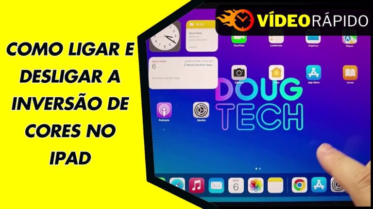 COMO LIGAR E DESLIGAR A INVERSÃO DE CORES NO IPAD