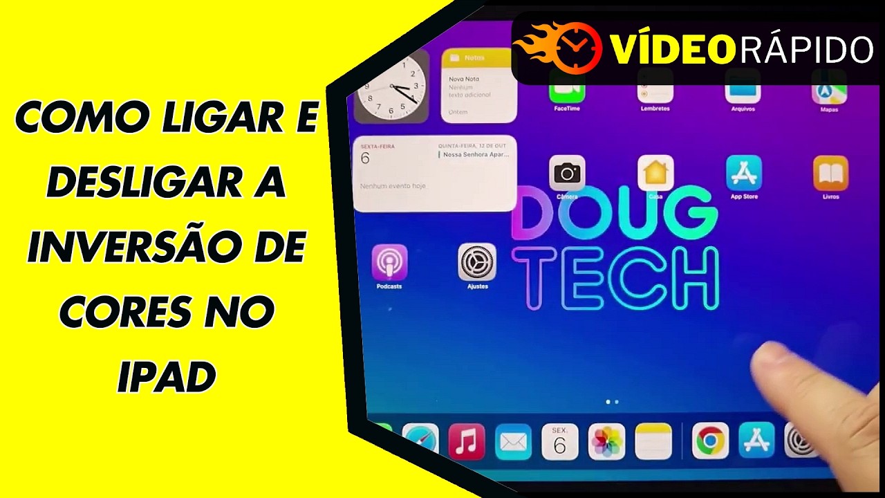 COMO LIGAR E DESLIGAR A INVERSÃO DE CORES NO IPAD