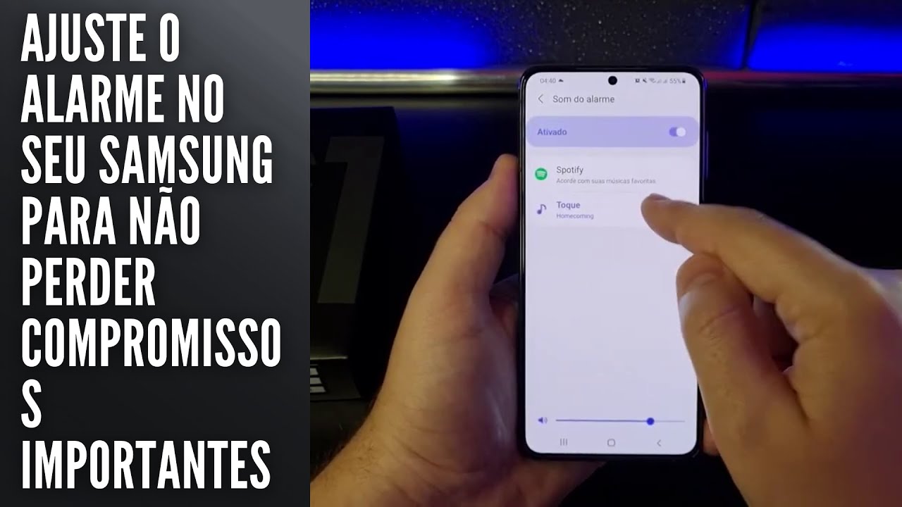 Ajuste o alarme no seu Samsung (Despertador)