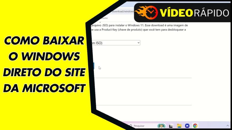 COMO BAIXAR O WINDOWS DIRETO DO SITE DA MICROSOFT