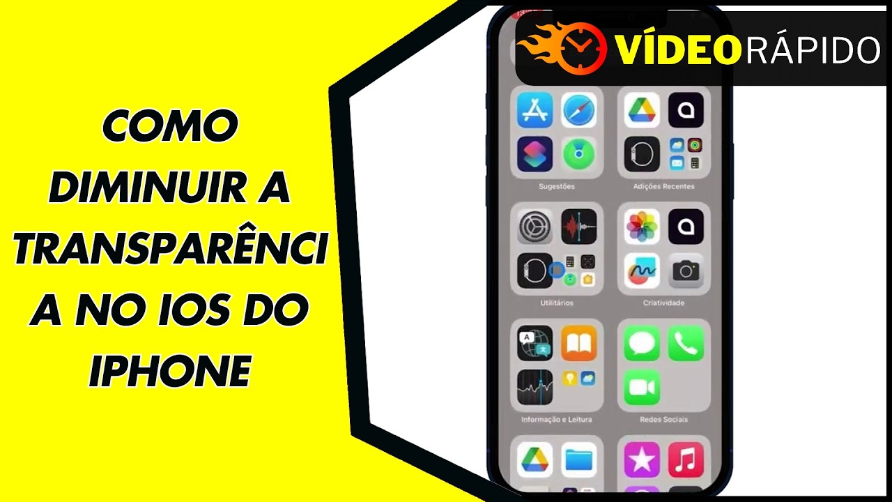 COMO DIMINUIR A TRANSPARÊNCIA NO IOS DO IPHONE COMO DIMINUIR A TRANSPARÊNCIA NO IOS DO IPHONE