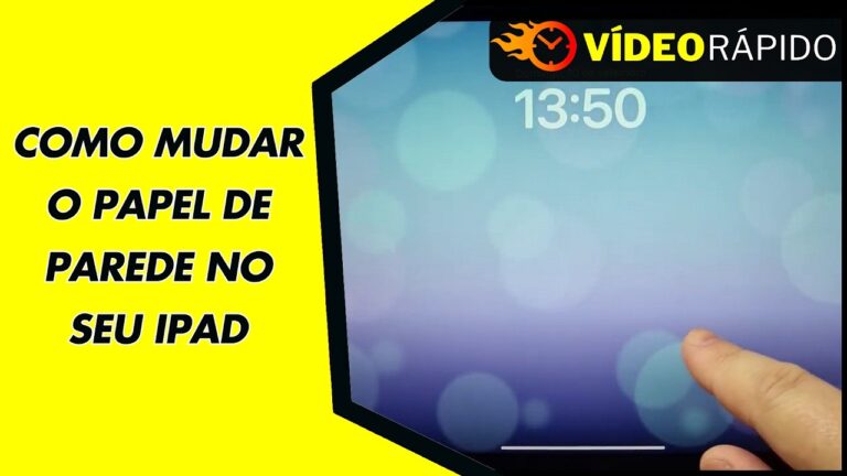 COMO MUDAR O PAPEL DE PAREDE NO SEU IPAD